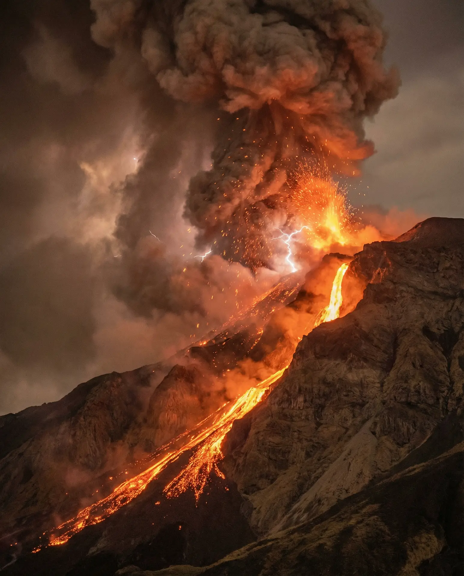 火山喷发壮观场景 - 精品大师 自然奇观